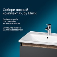 Шкаф-пенал Am.Pm X-Joy подвесной, правый, 30 см, черный матовый, M85ACHR0306BM