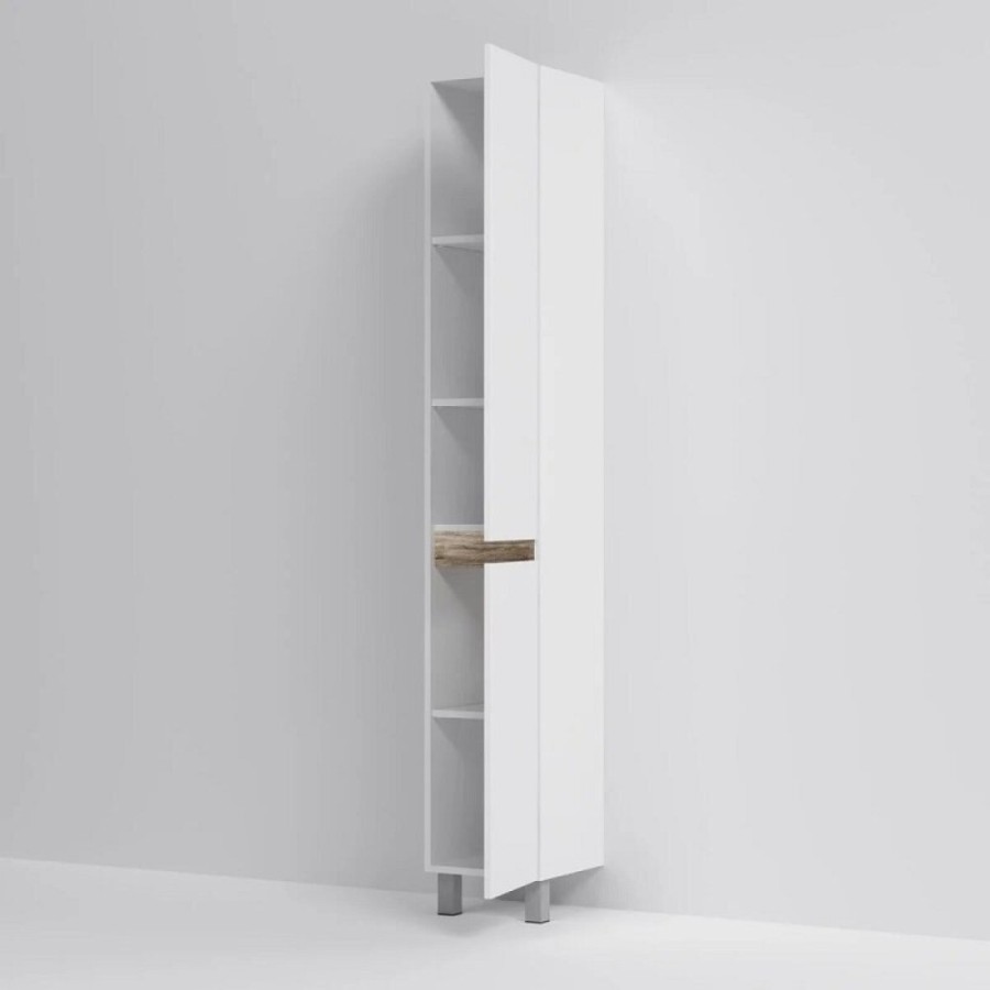 Шкаф-пенал Am.Pm X-Joy M85ACSR0306WG, напольный, правый, 30 см, белый глянец