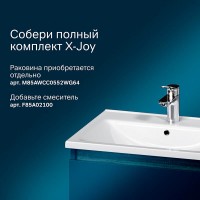 Тумба под раковину Am.Pm X-Joy подвесная, 55 см, 2 ящика, цвет черный матовый, M85AFHX0552BM