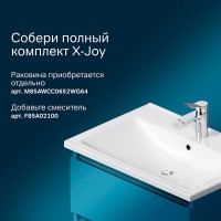 Тумба под раковину Am.Pm X-Joy M85AFHX0652WG, подвесная, 65 см, 2 ящика, белый глянец