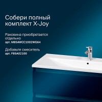 Тумба под раковину Am.Pm X-Joy подвесная, 100 см, 2 ящика, цвет черный матовый, M85AFHX1002BM