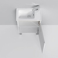 Тумба под раковину Am.Pm X-Joy M85AFSX0451WG, напольная, 45 см, 1 дверца, белый глянец