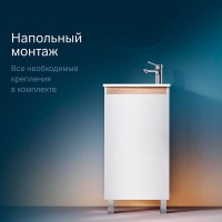 Тумба под раковину Am.Pm X-Joy M85AFSX0451WG, напольная, 45 см, 1 дверца, белый глянец
