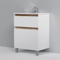 Тумба под раковину Am.Pm X-Joy M85AFSX0652WG, напольная, 65 см, 2 ящика, белый глянец