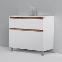 Тумба под раковину Am.Pm X-Joy M85AFSX1002WG, напольная, 100 см, 2 ящика, белый глянец