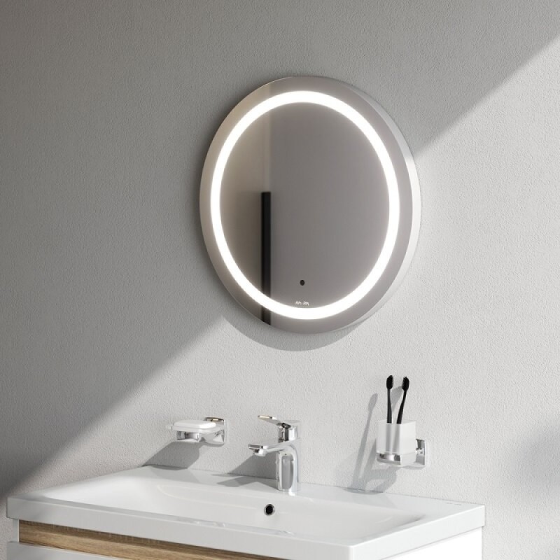 Зеркало Am.Pm X-Joy M85AMOX0501WG, 50 см, с LED-подсветкой, сенсорный выключатель