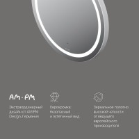 Зеркало Am.Pm X-Joy M85AMOX0601WG, 60 см, с LED-подсветкой, сенсорный выключатель
