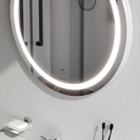 Зеркало Am.Pm X-Joy M85AMOX0601WG, 60 см, с LED-подсветкой, сенсорный выключатель