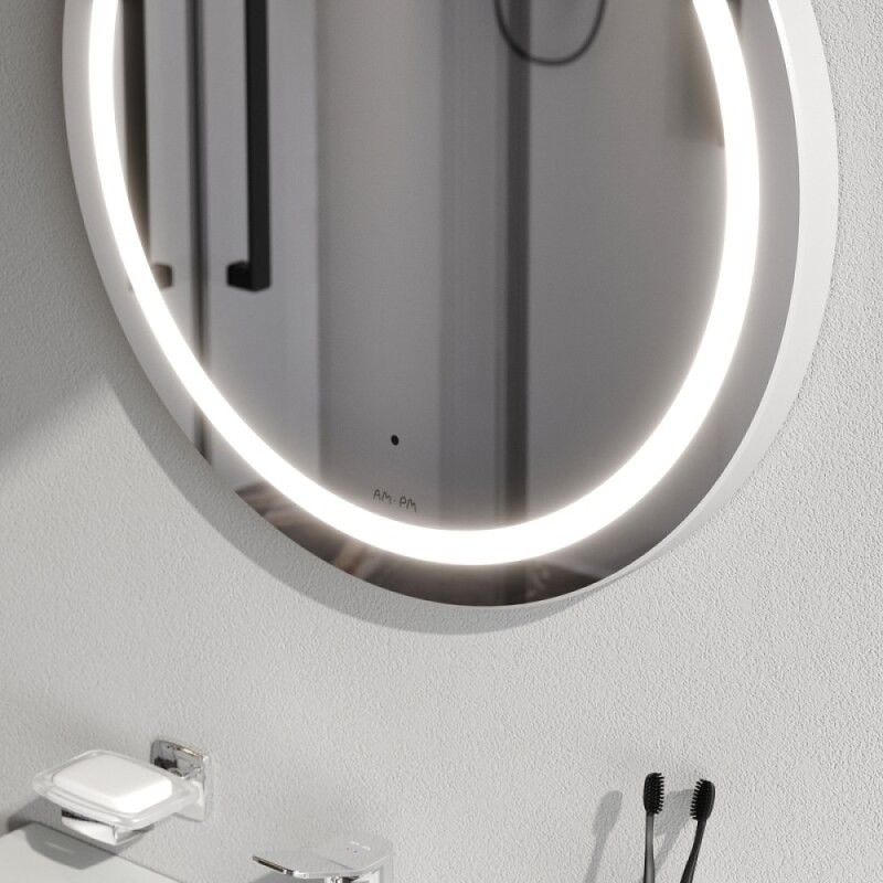 Зеркало Am.Pm X-Joy M85AMOX0601WG, 60 см, с LED-подсветкой, сенсорный выключатель