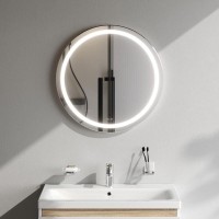 Зеркало Am.Pm X-Joy, 65 см, LED-подсветка, с диммером, цвет серебристый, M85AMOX0651WG