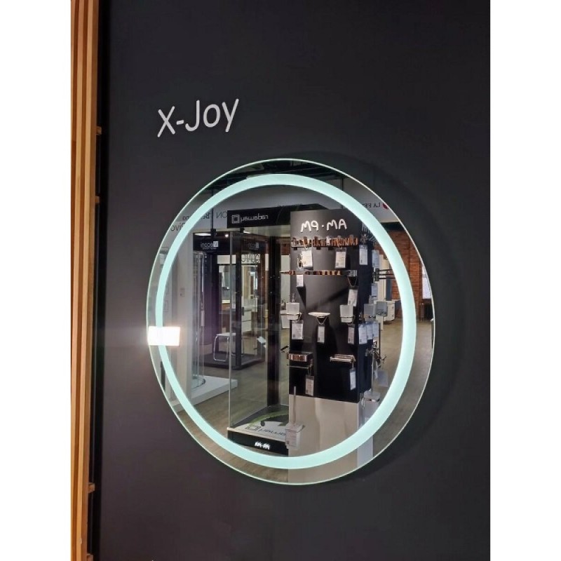 Зеркало Am.Pm X-Joy, 65 см, LED-подсветка, с диммером, цвет серебристый, M85AMOX0651WG