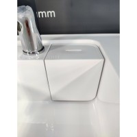Раковина Am.Pm X-Joy 100 см, для установки со стиральной машиной, литьевой мрамор, белый, M85AWPL1001WG, чаша слева