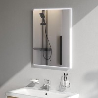 Зеркало Am.Pm X-Joy, 55 см, LED-подсветка, с диммером, цвет серебристый, M85MOX10551S