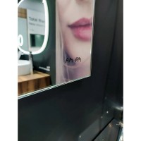 Зеркало Am.Pm X-Joy, 55 см, LED-подсветка, с диммером, цвет серебристый, M85MOX10551S