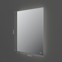 Зеркало интерьерное Am.Pm X-Joy M85MOX10601S, 60 см, с LED-подсветкой, сенсорный выключатель