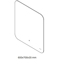 Зеркало интерьерное Am.Pm X-Joy M85MOX10601S1, 60 см, с LED-подсветкой, сенсорный выключатель
