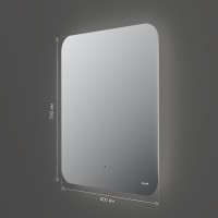 Зеркало интерьерное Am.Pm X-Joy M85MOX10601S1, 60 см, с LED-подсветкой, сенсорный выключатель