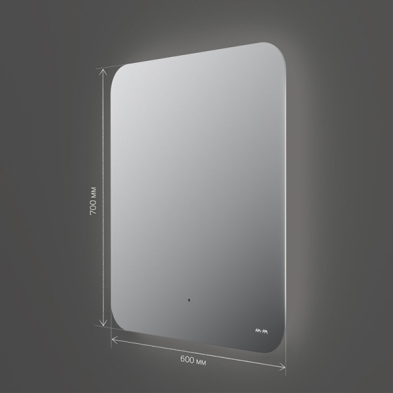 Зеркало интерьерное Am.Pm X-Joy M85MOX10601S1, 60 см, с LED-подсветкой, сенсорный выключатель
