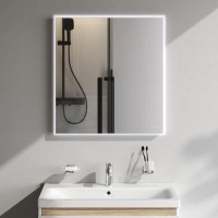 Зеркало Am.Pm X-Joy, 65 см, LED-подсветка, с диммером, цвет серебристый, M85MOX10651S