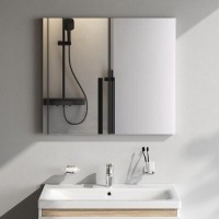 Зеркало Am.Pm X-Joy, 80 см, LED-подсветка, с диммером, цвет серебристый, M85MOX10801S