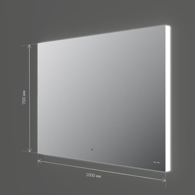 Зеркало Am.Pm X-Joy, 100 см, LED-подсветка, с диммером, цвет серебристый, M85MOX11001S