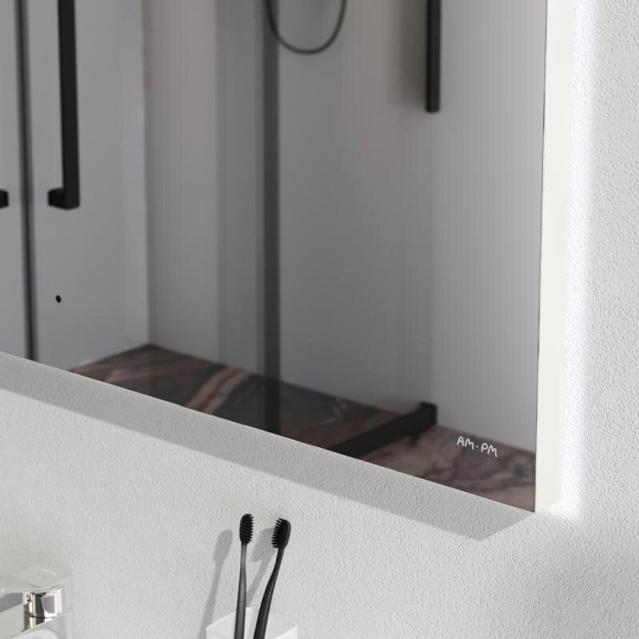 Зеркало Am.Pm X-Joy, 100 см, LED-подсветка, с диммером, цвет серебристый, M85MOX11001S