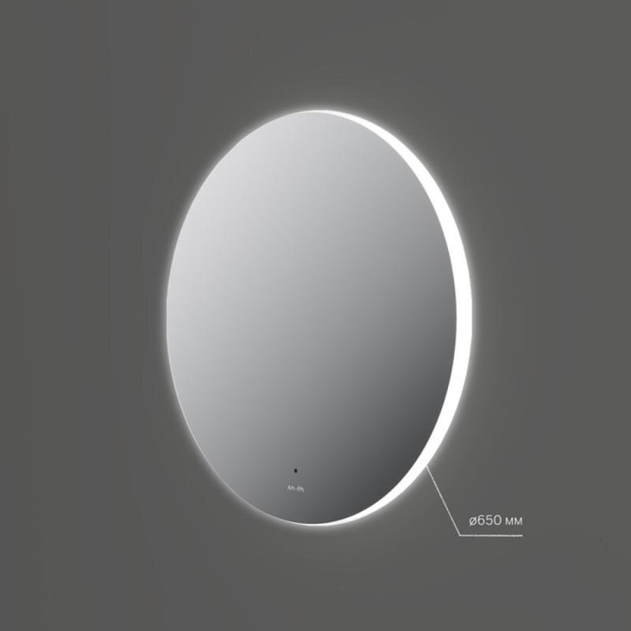 Зеркало Am.Pm X-Joy, 65 см, LED-подсветка, с диммером, цвет серебристый, M85MOX40651S