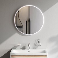 Зеркало Am.Pm X-Joy, 65 см, LED-подсветка, с диммером, цвет серебристый, M85MOX40651S