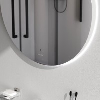 Зеркало Am.Pm X-Joy, 65 см, LED-подсветка, с диммером, цвет серебристый, M85MOX40651S