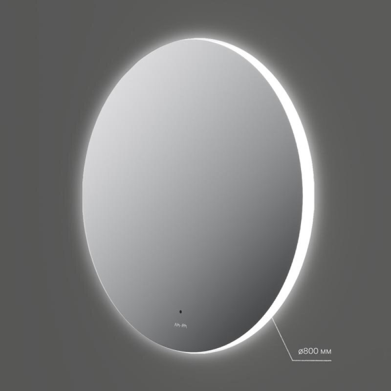 Зеркало Am.Pm X-Joy, 80 см, LED-подсветка, с диммером, цвет серебристый, M85MOX40801S
