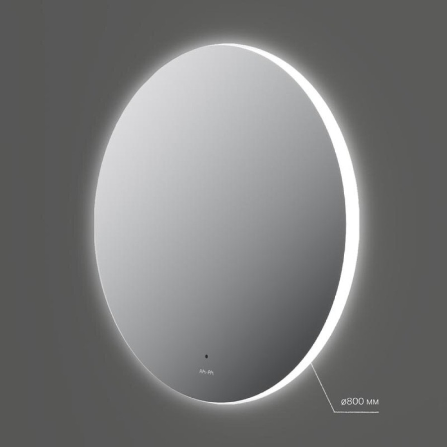Зеркало Am.Pm X-Joy, 80 см, LED-подсветка, с диммером, цвет серебристый, M85MOX40801S