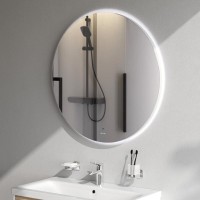 Зеркало Am.Pm X-Joy, 80 см, LED-подсветка, с диммером, цвет серебристый, M85MOX40801S