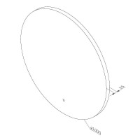 Зеркало Am.Pm X-Joy, 100 см, LED-подсветка, с диммером, цвет серебристый, M85MOX41001S