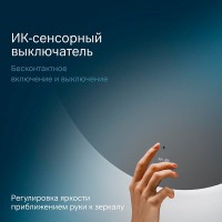 Зеркало Am.Pm X-Joy, 100 см, LED-подсветка, с диммером, цвет серебристый, M85MOX41001S