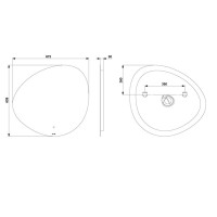 Зеркало сенсорное Am.Pm X-Joy M85MOX50701WG с LED-подсветкой