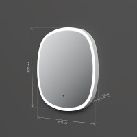 Зеркало Am.Pm X-Joy M8FMOX0601WGS, 60 см, с LED-подсветкой, сенсорный выключатель