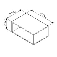 Полка ниша Am.Pm Func M8FOH0601WG, 60 х 25 см, белый