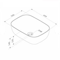 Раковина Am.Pm Func M8FWCC10450WG, 45 см, белая