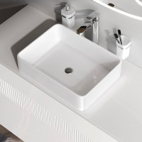 Раковина Am.Pm Func M8FWCC10500WG, 50 см, фарфор, белая