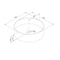 Раковина Am.Pm Func M8FWCC40400WG, 40 см, фарфор, белая