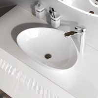 Раковина Am.Pm Func M8FWCC50600WG, 57 см, фарфор, белая