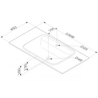 Раковина Am.Pm Func M8FWPC1000WM, 100 см, цвет белый матовый