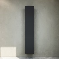 Шкаф-пенал Am.Pm Gem подвесной, правый, 30 см, черный матовый, M90CHR0306BM