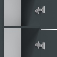 Шкаф Am.Pm Gem M90CHR0306GM, 30 см, подвесной, правый, цвет графит матовый