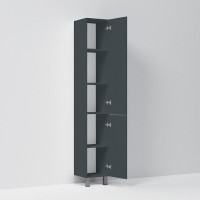 Шкаф Am.Pm Gem M90CSR0306GM, 30 см, напольный, правый, цвет графит матовый