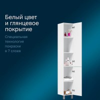 Шкаф-пенал Am.Pm Gem M90CSR0306WG 30 напольный, цвет белый, петли справа