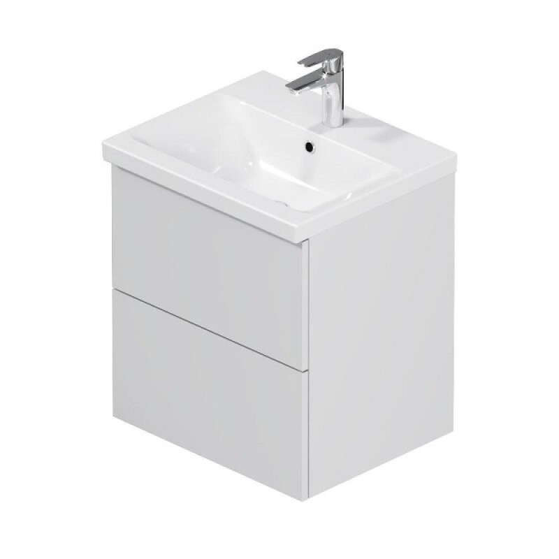 Тумба под раковину Am.Pm Gem M90FHX0502WG, 50 см, подвесная, push-to-open, белый глянец