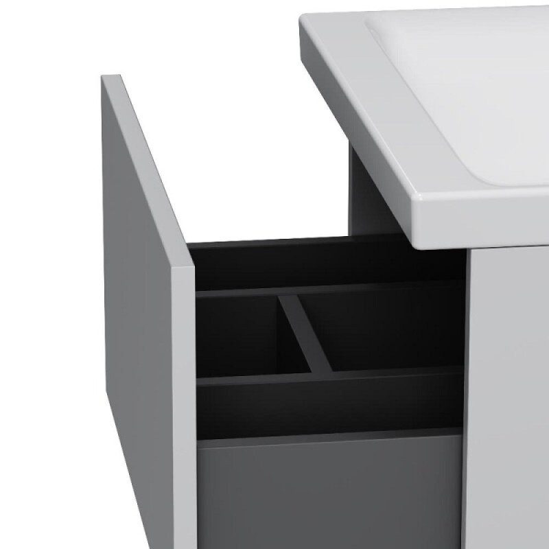 Тумба под раковину Am.Pm Gem M90FHX0502WG, 50 см, подвесная, push-to-open, белый глянец