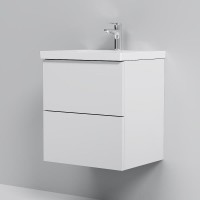 Тумба под раковину Am.Pm Gem M90FHX0502WG, 50 см, подвесная, push-to-open, белый глянец