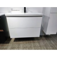 Тумба под раковину Am.Pm Gem M90FHX07522WG, 75 см, подвесная, 2 ящика push-to-open, цвет белый